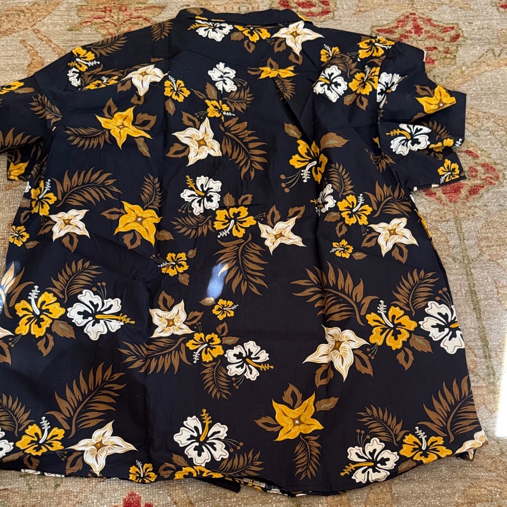 Disney Parks Black and Gold Button Down Shirt - Picture 2 of 5